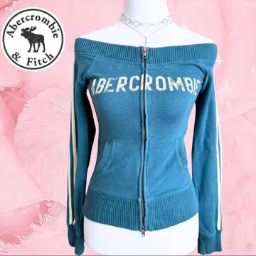 Y2K 빈티지 Abercrombie 오프숄더 후드티 헤이세이 갸루