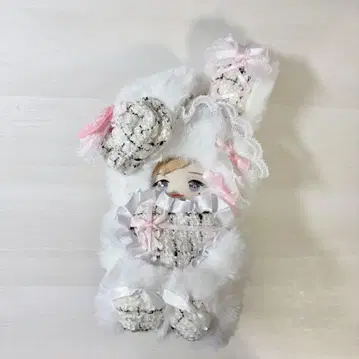 인형 옷 10-12cm 트위드 토끼