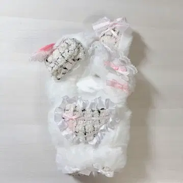 [착용 사진 있음] 니지페페 키구루미 트위드 토끼 (10-12cm)
