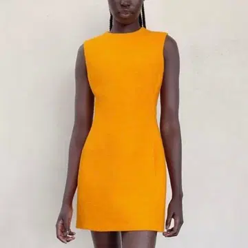 ZARA 트위드 슬리브리스 원피스
