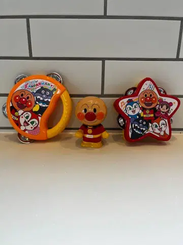 호빵맨 탬버린 2개 세트 & 덤