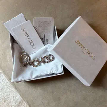 [미사용 새상품] 지미추 JIMMY CHOO 로고 참 키링