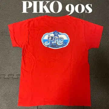 레어 PIKO 피코 티셔츠 90s 레드