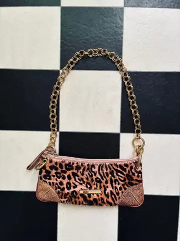 COCCINELLE 레오파드 무늬 체인 숄더백