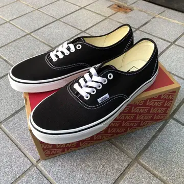 반스 US 기획 AUTHENTIC 스테디셀러 모델 블랙 27.5cm