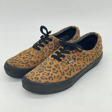VANS ERA 레오파드 무늬 스웨이드 블랙 밑창