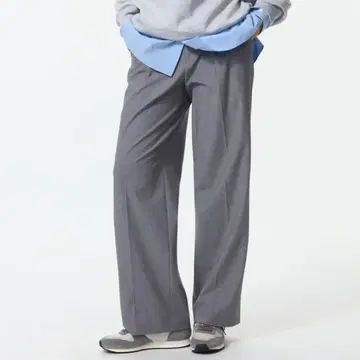 UNIQLO 턱 와이드 팬츠 긴 길이