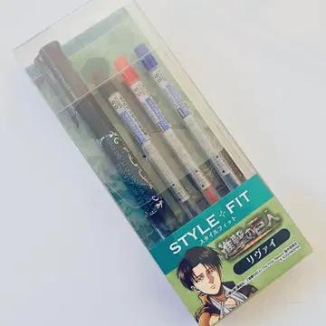 진격의 거인 리바이 스타일핏 볼펜 3색 0.5mm