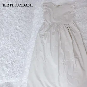 BIRTHDAYBASH 클리오 프릴 원피스 아이보리 린넨 50% M