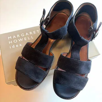 MARGARET HOWELL idea 스웨이드 샌들 24cm 네이비