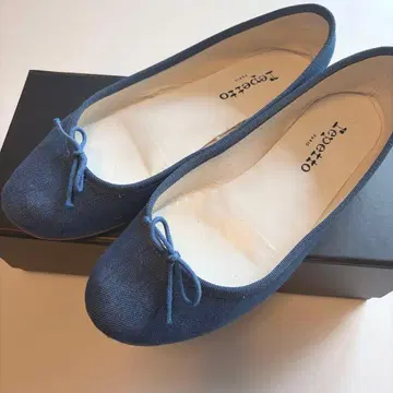 Repetto 발레 슈즈 데님 블루 38.5 25cm 레페토