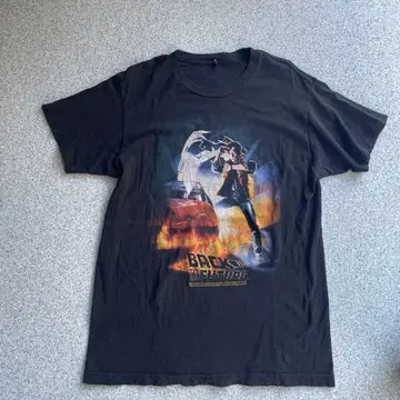 00s taltex Back to the Future 티셔츠 블랙