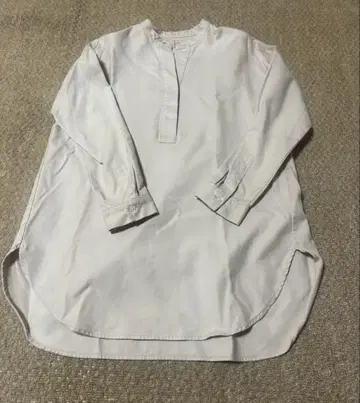 무인양품 MUJI 신장면 이중직 튜닉 XS~S 아이보리