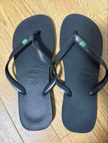 Havaianas, 블랙 블랙, 비치 샌들, 브라질 국기