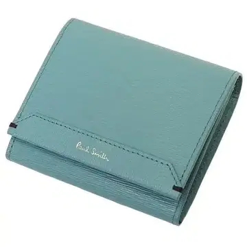 E07153 미사용품 Paul Smith 가죽 코인 케이스 민트 블루