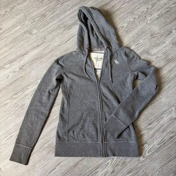 Abercrombie & Fitch 지퍼 후드티 그레이