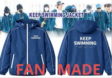 BTS KEEP SWIMMING 윈드브레이커 네이비