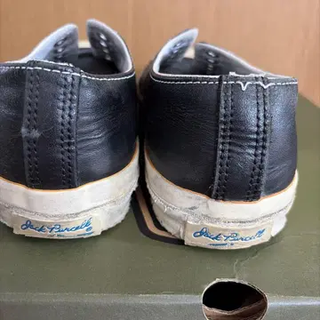 Converse Jack Purcell 가죽 블랙 26.5cm