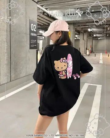 rady Hello Kitty 빅 실루엣 T셔츠 S 사이즈