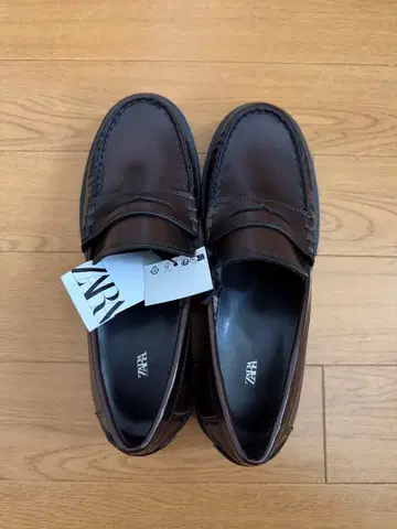 ZARA 코인 로퍼 브라운 38 미사용 새상품