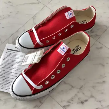택 포함 미사용 새상품 CONVERSE 레드 24.0cm 로우컷
