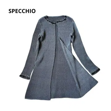 SPECCHIO 셔틀 플리츠 롱 자켓 가디건 비쥬