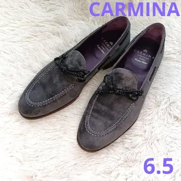 CARMINA (카르미나) 리본 태슬 로퍼 그레이스 스웨이드 6.5