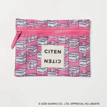CITEN 산리오 마이멜로디 핑크 플랫 파우치