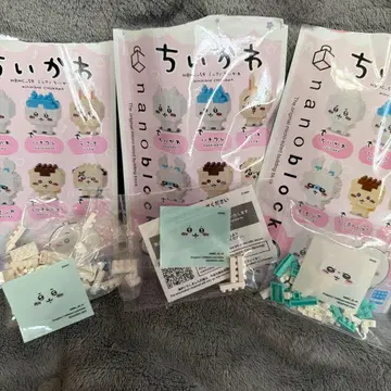치이카와 하치와레 모몽가 나노블록 묶음 판매 3종 세트
