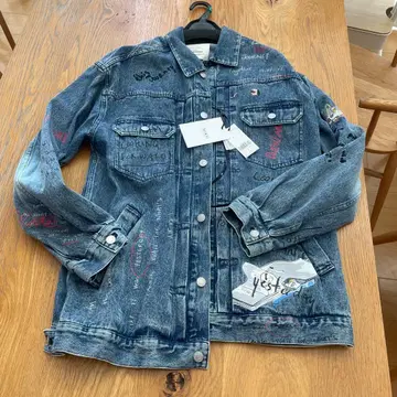 Ameri VINTAGE 데님 자켓 그래픽 M 사이즈