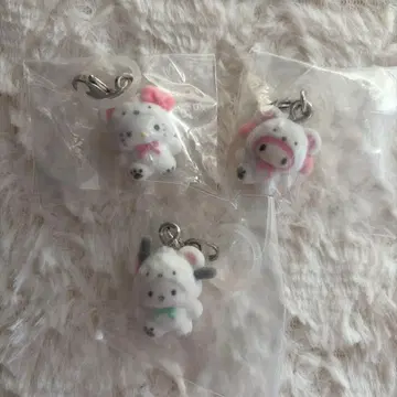 산리오 메지루시 액세서리 포근포근 스노우 키티 마이멜로디 포차코