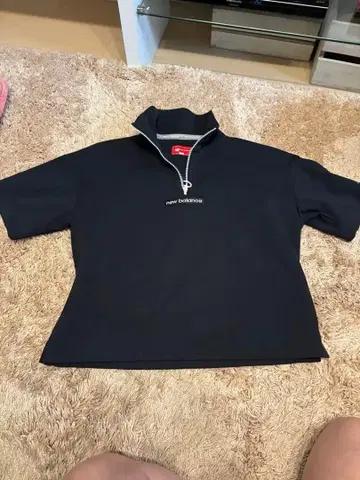 SALE 가격 [ 새상품 ] 뉴발란스 하프 지퍼 반팔 풀오버 M 사이즈