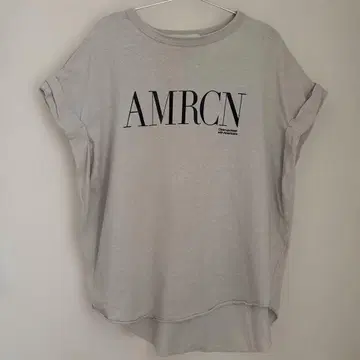 새상품급 라빠르망 별주 AMERICANA 롤업T셔츠 내추럴