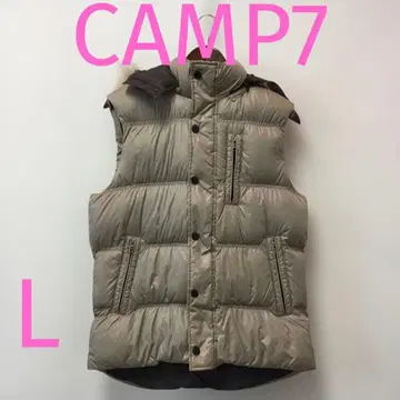CAMP7 캠프세븐 후드 부착 다운 베스트 사이즈 L