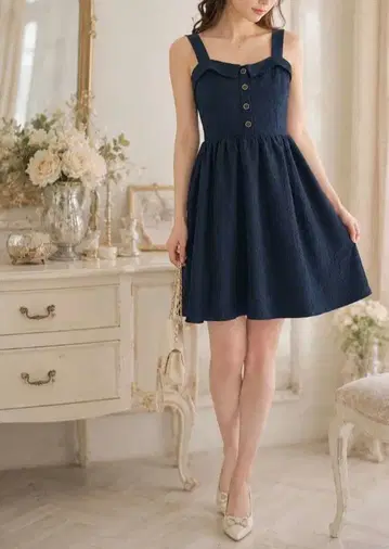 새상품급 MAJESTIC LEGON 꽃무늬 자카드 모듬 원피스