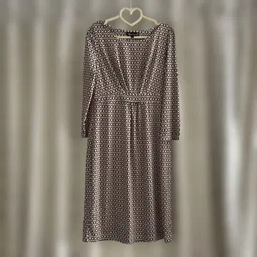 Mimi GranT 7부 소매 원피스 LT 사이즈 서클 패턴
