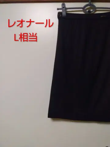 레오나르 브라운 타이트 스커트 L 상당