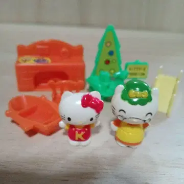 쇼와 레트로 Hello Kitty 미니 피규어 세트 잡화 포함