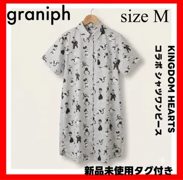 새상품 graniph KINGDOM HEARTS 셔츠 원피스 M