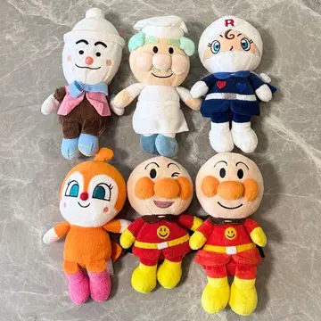 호빵맨 봉제 인형 6체 세트