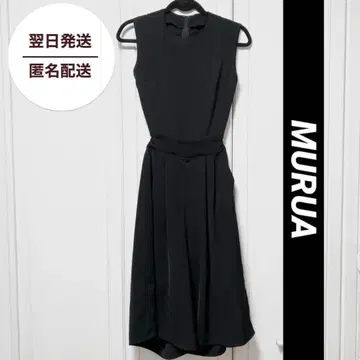 MURUA 무루아 올인원 가우초 블랙 원피스
