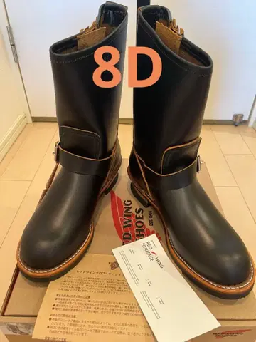 RED WING 2966 8D 엔지니어 부츠 블랙 크론다이크