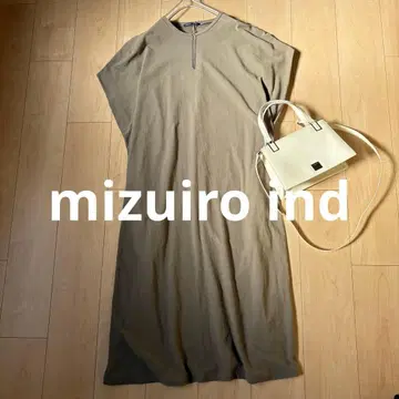 [ 새상품급 ] mizuiro ind 미즈이로 인드 롱 원피스 카키 F
