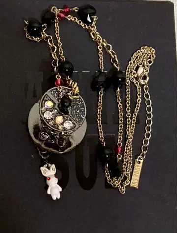 ANNA SUI 목걸이 모자 토끼 하트 롱 목걸이 레어