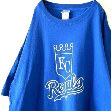 길단 KC 로얄즈 Royals 티셔츠 XL 블루 파랑 구제 의류