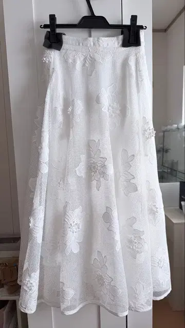 정가 27000 레이스 플레어 스커트 YAMADAYA ample vin