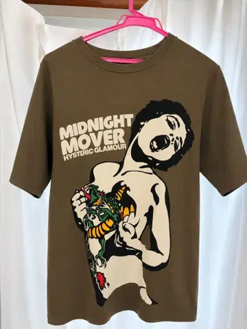 HYSTERIC GLAMOUR MIDNIGHT MOVER 티셔츠