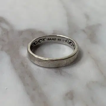 saad silver925 ring 아라베스크 문양 각인 심플 16호