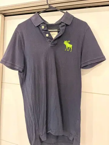 Abercrombie & Fitch 피케 셔츠 네이비 M 사이즈