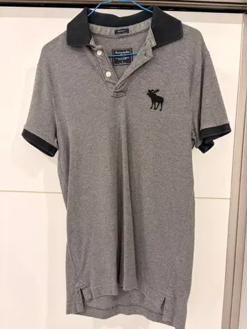 Abercrombie & Fitch 피케 셔츠 그레이 S